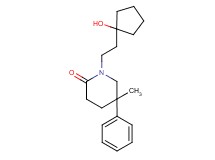 1-[2-(1-hydroxycyclopentyl)ethyl]-5-methyl-5-phenylpiperidin-2-one
