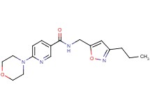 6-(4-morpholinyl)-N-[(3-propyl-5-isoxazolyl)methyl]nicotinamide