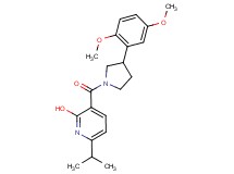 3-{[3-(2,5-dimethoxyphenyl)-1-pyrrolidinyl]carbonyl}-6-isopropyl-2-pyridinol