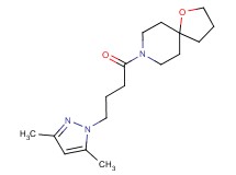 8-[4-(3,5-dimethyl-1H-pyrazol-1-yl)butanoyl]-1-oxa-8-azaspiro[4.5]decane