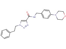 N-[4-(4-morpholinyl)benzyl]-1-(2-phenylethyl)-1H-1,2,3-triazole-4-carboxamide