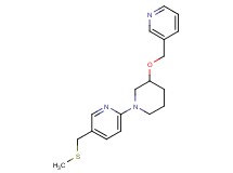 5-[(methylthio)methyl]-2-[3-(3-pyridinylmethoxy)-1-piperidinyl]pyridine