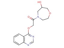 4-[(quinazolin-4-yloxy)acetyl]-1,4-oxazepan-6-ol