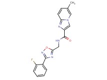 N-{[3-(2-fluorophenyl)-1,2,4-oxadiazol-5-yl]methyl}-6-methylimidazo[1,2-a]pyridine-2-carboxamide