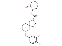 1-{2-[7-(3,4-difluorobenzyl)-2,7-diazaspiro[4.5]dec-2-yl]-2-oxoethyl}-2-piperidinone