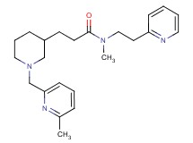 N-methyl-3-{1-[(6-methyl-2-pyridinyl)methyl]-3-piperidinyl}-N-[2-(2-pyridinyl)ethyl]propanamide