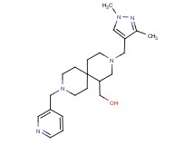 [3-[(1,3-dimethyl-1H-pyrazol-4-yl)methyl]-9-(pyridin-3-ylmethyl)-3,9-diazaspiro[5.5]undec-1-yl]methanol