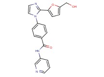 4-{2-[5-(hydroxymethyl)-2-furyl]-1H-imidazol-1-yl}-N-pyridin-3-ylbenzamide