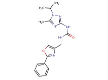 N-(1-isopropyl-5-methyl-1H-1,2,4-triazol-3-yl)-N'-[(2-phenyl-1,3-oxazol-4-yl)methyl]urea