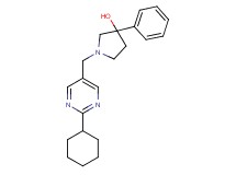 1-[(2-cyclohexylpyrimidin-5-yl)methyl]-3-phenylpyrrolidin-3-ol