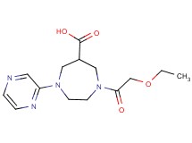 1-(ethoxyacetyl)-4-pyrazin-2-yl-1,4-diazepane-6-carboxylic acid