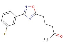 5-[3-(3-fluorophenyl)-1,2,4-oxadiazol-5-yl]-2-pentanone