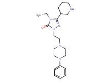 4-ethyl-2-[2-(4-phenyl-1-piperazinyl)ethyl]-5-(3-piperidinyl)-2,4-dihydro-3H-1,2,4-triazol-3-one dihydrochloride