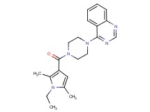 4-{4-[(1-ethyl-2,5-dimethyl-1H-pyrrol-3-yl)carbonyl]-1-piperazinyl}quinazoline