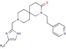 9-[(4-methyl-1H-imidazol-2-yl)methyl]-2-(2-pyridin-4-ylethyl)-2,9-diazaspiro[5.5]undecan-3-one
