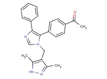1-(4-{1-[(3,5-dimethyl-1H-pyrazol-4-yl)methyl]-4-phenyl-1H-imidazol-5-yl}phenyl)ethanone