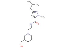 N-{2-[3-(hydroxymethyl)-1-piperidinyl]ethyl}-3-isobutyl-1-methyl-1H-pyrazole-5-carboxamide
