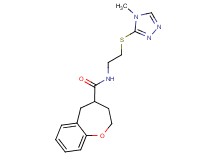 N-{2-[(4-methyl-4H-1,2,4-triazol-3-yl)thio]ethyl}-2,3,4,5-tetrahydro-1-benzoxepine-4-carboxamide