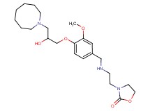 3-[2-({4-[3-(1-azocanyl)-2-hydroxypropoxy]-3-methoxybenzyl}amino)ethyl]-1,3-oxazolidin-2-one