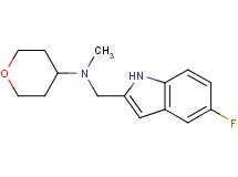 N-[(5-fluoro-1H-indol-2-yl)methyl]-N-methyltetrahydro-2H-pyran-4-amine trifluoroacetate