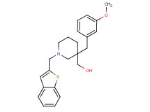 [1-(1-benzothien-2-ylmethyl)-3-(3-methoxybenzyl)-3-piperidinyl]methanol