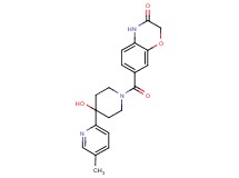7-{[4-hydroxy-4-(5-methylpyridin-2-yl)piperidin-1-yl]carbonyl}-2H-1,4-benzoxazin-3(4H)-one