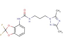 N-(2,2-difluoro-1,3-benzodioxol-4-yl)-N'-[3-(3,5-dimethyl-1H-1,2,4-triazol-1-yl)propyl]urea