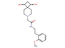 2-[(1R*,3S*)-1,3-dihydroxy-7-azaspiro[3.5]non-7-yl]-N-[2-(2-methoxyphenyl)ethyl]acetamide