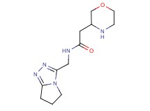 N-(6,7-dihydro-5H-pyrrolo[2,1-c][1,2,4]triazol-3-ylmethyl)-2-(3-morpholinyl)acetamide hydrochloride