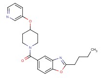 2-butyl-5-{[4-(3-pyridinyloxy)-1-piperidinyl]carbonyl}-1,3-benzoxazole