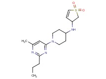 N-(1,1-dioxido-2,3-dihydro-3-thienyl)-1-(6-methyl-2-propylpyrimidin-4-yl)piperidin-4-amine