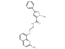 1-methyl-N-{2-[(2-methylquinolin-8-yl)oxy]ethyl}-3-phenyl-1H-pyrazole-5-carboxamide