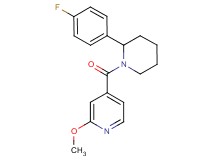 4-{[2-(4-fluorophenyl)-1-piperidinyl]carbonyl}-2-methoxypyridine