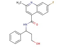 7-fluoro-N-(3-hydroxy-1-phenylpropyl)-2-methyl-4-quinolinecarboxamide