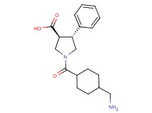 (3S*,4R*)-1-{[4-(aminomethyl)cyclohexyl]carbonyl}-4-phenyl-3-pyrrolidinecarboxylic acid