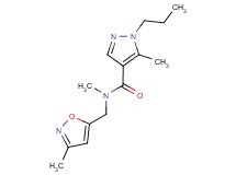 N,5-dimethyl-N-[(3-methyl-5-isoxazolyl)methyl]-1-propyl-1H-pyrazole-4-carboxamide