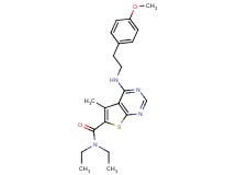 N,N-diethyl-4-{[2-(4-methoxyphenyl)ethyl]amino}-5-methylthieno[2,3-d]pyrimidine-6-carboxamide