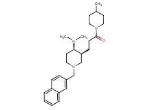 (3S*,4R*)-N,N-dimethyl-3-[3-(4-methyl-1-piperidinyl)-3-oxopropyl]-1-(2-naphthylmethyl)-4-piperidinamine