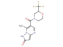 7-methyl-6-{[2-(trifluoromethyl)morpholin-4-yl]carbonyl}pyrazolo[1,5-a]pyrimidin-2(1H)-one