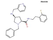 (4S)-1-benzyl-N-[2-(2-fluorophenyl)ethyl]-4-[(3-pyridinylmethyl)amino]-L-prolinamide