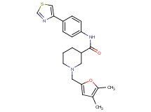 1-[(4,5-dimethyl-2-furyl)methyl]-N-[4-(1,3-thiazol-4-yl)phenyl]-3-piperidinecarboxamide