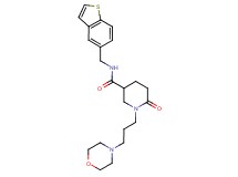 N-(1-benzothien-5-ylmethyl)-1-[3-(4-morpholinyl)propyl]-6-oxo-3-piperidinecarboxamide