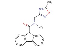 N-methyl-N-[(5-methyl-1,2,4-oxadiazol-3-yl)methyl]-9H-fluorene-9-carboxamide