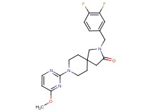 2-(3,4-difluorobenzyl)-8-(4-methoxy-2-pyrimidinyl)-2,8-diazaspiro[4.5]decan-3-one