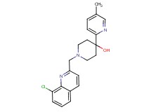 1-[(8-chloroquinolin-2-yl)methyl]-4-(5-methylpyridin-2-yl)piperidin-4-ol