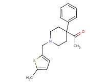 1-{1-[(5-methyl-2-thienyl)methyl]-4-phenyl-4-piperidinyl}ethanone