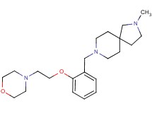 2-methyl-8-[2-(2-morpholin-4-ylethoxy)benzyl]-2,8-diazaspiro[4.5]decane
