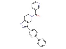 3-biphenyl-4-yl-5-(pyridin-3-ylcarbonyl)-4,5,6,7-tetrahydro-1H-pyrazolo[4,3-c]pyridine