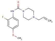 4-allyl-N-(2-fluoro-4-methoxyphenyl)piperazine-1-carboxamide