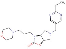(3aS*,6aR*)-5-[(2-ethylpyrimidin-5-yl)methyl]-3-(3-morpholin-4-ylpropyl)hexahydro-2H-pyrrolo[3,4-d][1,3]oxazol-2-one